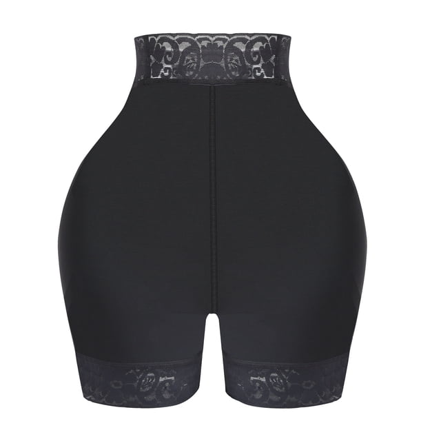 Pantalones ajustados de encaje para la cadera, ropa interior moldeadora posparto, levantador de glúteos, pantalones abdominales de cintura alta y fuerte de talla grande para mujer