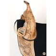 thumbnail image 5 of 18 In HILASON Western Horse Treeless Trail Barrel Saddle American Leather Tan | for Horses, 5 of 7