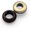Brushed Brass, variant on Metal Push Snap Together Grommet Flat Surface Snap Rings Eyelet O-Rings Purse Loop Easy Installation Pack of 4 (11mm (7/16"), Gunmetal Black)