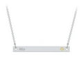 thumbnail image 1 of Engravable Bar Pendant with Birthstone, 1 of 7