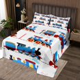 thumbnail image 2 of Erosebridal Engine Steam Train Coverlet Set Twin, Cartoon Car Bedding Set, Vehicle Room Decor 2-Piece, 2 of 5