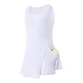 thumbnail image 4 of Big Girls Golf Tennis Sports Sleeveless Athletic Active Dress with Safety Inner Pockets Shorts, 4 of 5