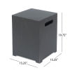 thumbnail image 5 of Bellvue Outdoor Iron Fire Pit with Tank Holder, Brown Brushed, 5 of 12