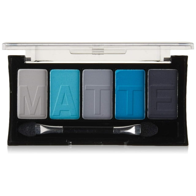 Paleta de sombras de ojos mate de 5 colores L.A. Colors, Blue Denim Cem474