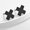 black, variant on X Cross Plus Polymer Clay Earrings Anniversary Gift