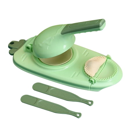 

Niovtt 2 In 1 Dough Press Maker DIY Dumpling Making Machine for Kitchen Gadget (Green)