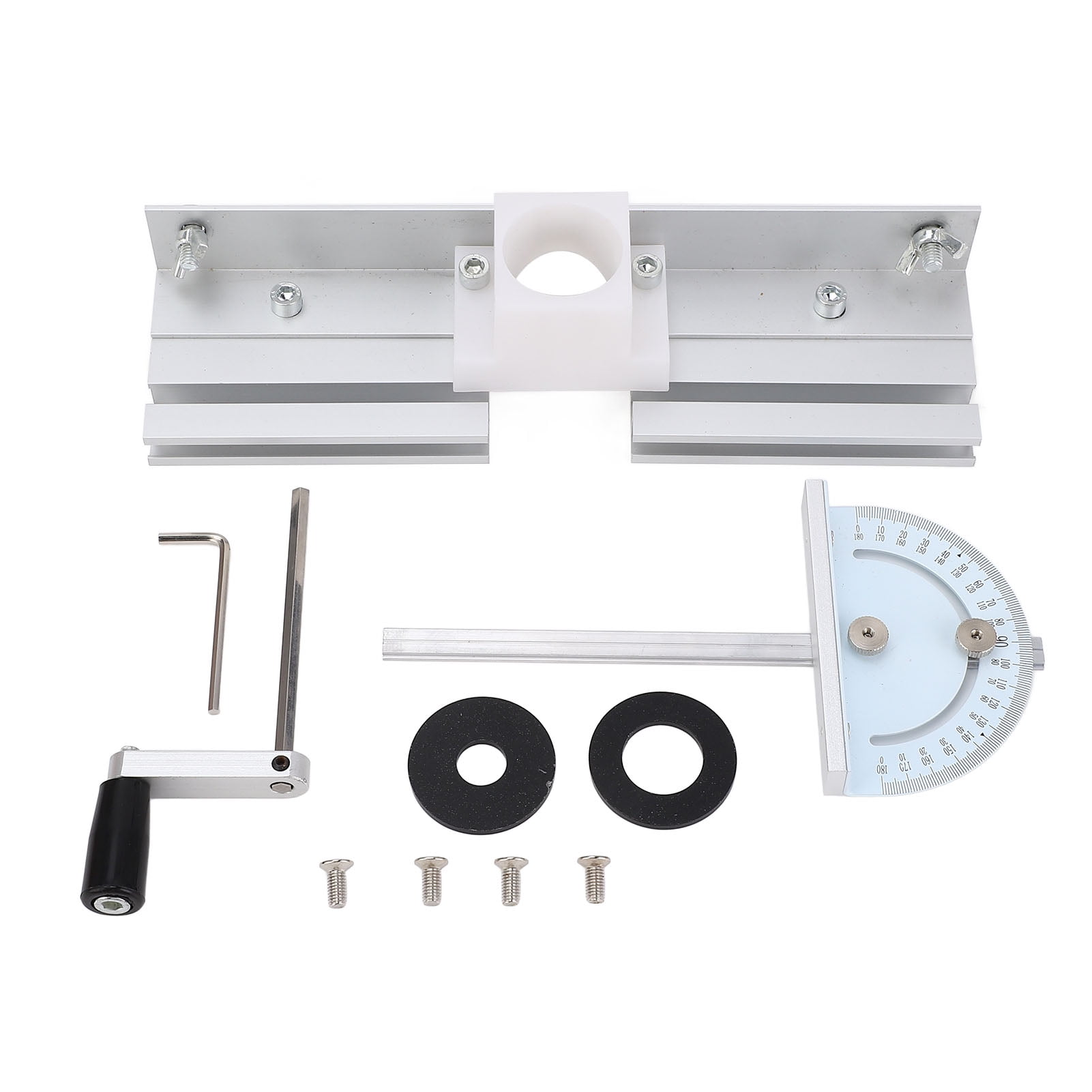 LAZIOEGR Router Lifting Base Metal Woodworking Insert Flip Board Lift System Kit Heavy-Duty Precision Plunge Router Table Tool For Carving Slotting Trimming Chamfering