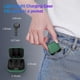 thumbnail image 5 of Auriculares inalámbricos, TWS Bluetooth 5.0 con estuche de carga, control táctil, auriculares deportivos impermeables con micrófono estéreo Bluetooth, carga tipo C, reproducción 24 horas (verde), 5 of 5
