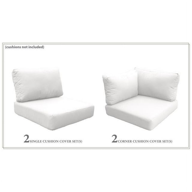 TK Classics Ensemble de Housses en Blanc Voile pour FLORENCE-06d