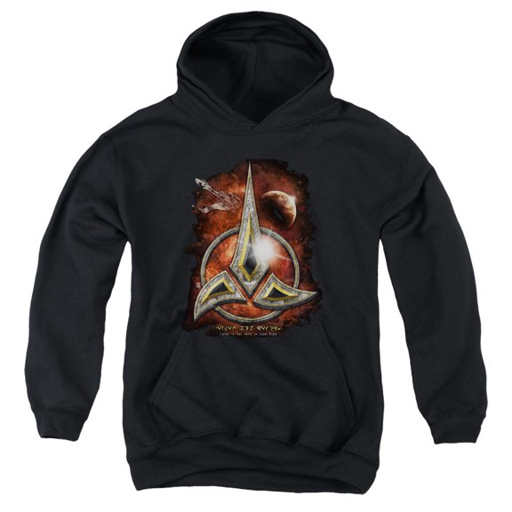 Star Trek - Klingon Crest - Youth Hooded Sweatshirt - X-Large