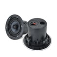 thumbnail image 4 of 4 Inch Flush Mount Range Stereo In Wall Ceiling Bluetooth Speakers for Humid Indoor Outdoor, 4 of 7