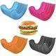 thumbnail image 1 of 4 Piezas Caja De Hamburguesa De Silicona Para Hamburguesas Recubrimiento Antiadherente Fijo Forma De Hamburguesa Para Barbacoa Hamburguesa Sanitaria Soporte De Silicona Para Hamburguesas Caj, 1 of 5
