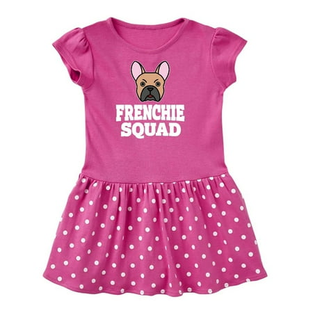 

Inktastic Dog Frenchie Squad Gift Toddler Girl Dress