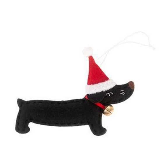 PuSpu Home Decoration Christmas Tree Dachshund Shape Hanging Decoration Ornament Window Pendant Holiday Products