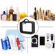thumbnail image 4 of 3 paquetes, negro, neceser aprobado con correa Mango, transparente, organizador de cosméticos para viajes, líquidos, artículos de tocador para mujeres y hombres, 4 of 5