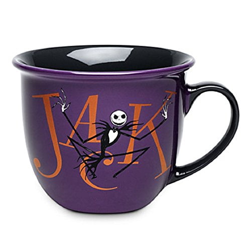 Jack Skellington 14oz Mug Disney Nightmare Before Christmas Black Purple Cobweb 
