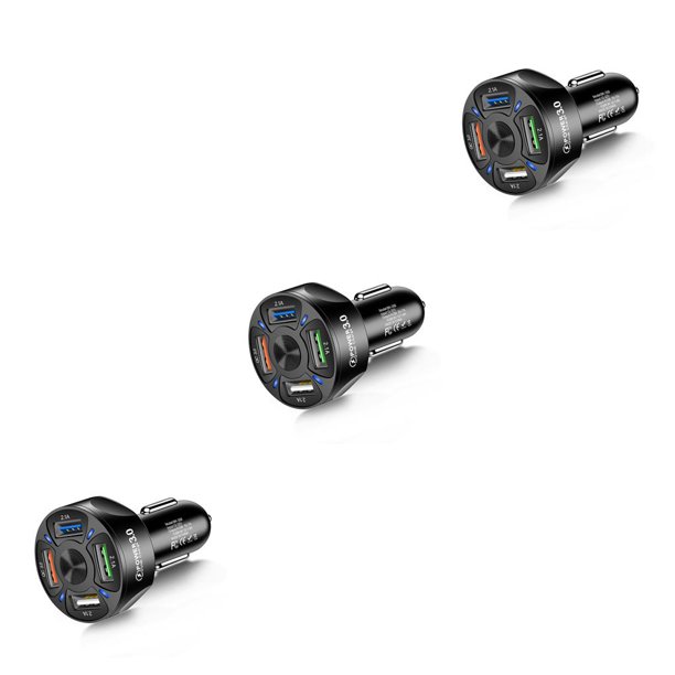 Speravity de coche USB Dispositivo de teléfono móvil Adaptador de carga rápida Divisor interior RV Camión Gadgets Tabletas Vehículo Negro Type1 NO1 Speravity CBP230536