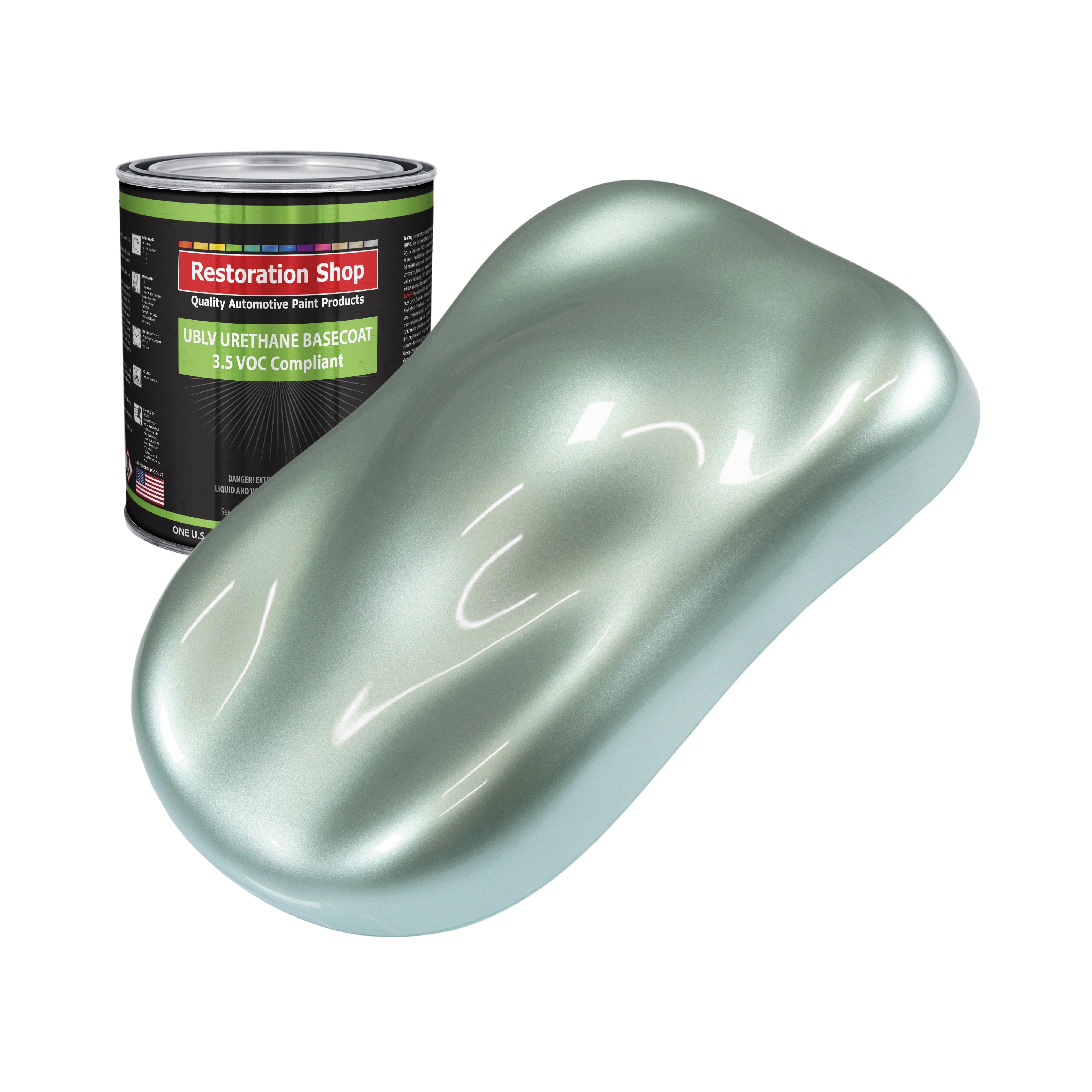 Frost Green Metallic 1 Quart Low VOC URETHANE BASECOAT Car Auto Body