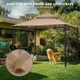 thumbnail image 3 of Yescom 10.6'x10.6' Gazebo Top Replacement Custom for Brand_Model Summer Veranda Gazebo/L-GZ093PST 2 Tier Outdoor Beige, 3 of 9