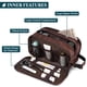 thumbnail image 2 of Neceser PAVILIA Travel, resistente al agua, kit Dopp para hombre, 2 of 8