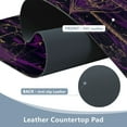 thumbnail image 5 of Leather Keyboard and Mouse Desk Mat Office Desk Accessories Protective Office Desk Decor Desk Pad Mat for Gaming, Work from Home, Office Purple Mystical Pattern 23.6" x 47.2", 5 of 9