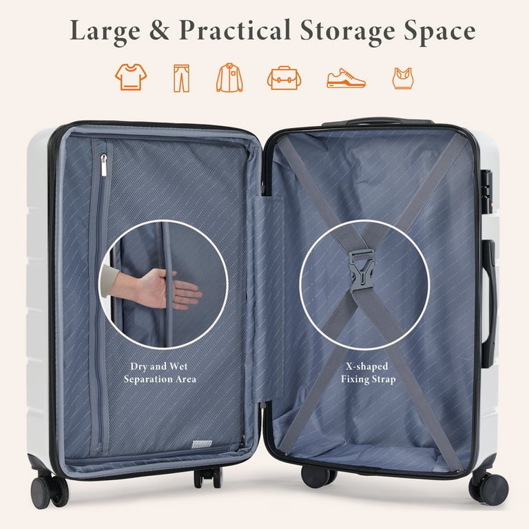 人気No.1 GIANNA 20/24/28-Inch Luggage Hardside Sets, Luggage 3-Piece その他