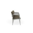 thumbnail image 4 of Lenox Steel Reception Waiting Room 4 Seats Chair / Silver Steel / Brown, 4 of 5
