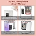 thumbnail image 6 of 3-in-1 Makeup Brush Cleaner Machine & Dryer, Electric Automatic Brush Washer with Holder, USB-C Touch Control, One-Button Cleaning, Portable Cosmetic Brush Cleaner, Fits Most Sizes, 6 of 9