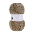 thumbnail image 2 of Hilo de algodón de piel sintética de visón para tejer y ganchillo – Hilo grueso, suave y voluminoso para sombreros, mantas de bebé, bufandas – 67 yardas, 2 of 6