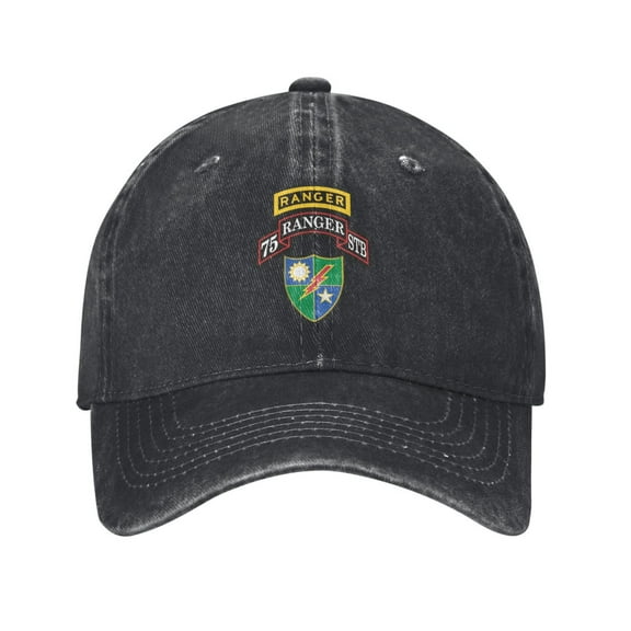 75th Ranger Regiment Special Troops Battalion (Stb) Unisex Adult Washed Denim Cotton Sport Outdoor Baseball Cap Adjustable Cowboy Baseball Hat