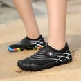 thumbnail image 2 of sususu Water Shoes Boys Girls Barefoot Shoes Outdoor for Beach Aqua Swim Pool River Water Quick-Drying Boating Fishing Diving Surfing with Yoga Aerobics Black 8-9 Years, 2 of 4