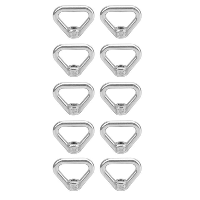 Ring Nut,10pcs Silver Screw Nut Eye Nut Triangle Ring Nut Quality You Can Trust