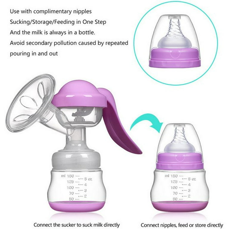 BOOBLE Cup Breast Milk Catcher Breastfeeding Portable Manual Pump