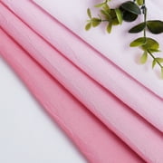 Junvictex Pink Ombre Chiffon Sheer Curtains 52Wx54L for Bedroom Living Room Decoration, Window Treatments Grommet,2 Panels