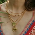 thumbnail image 1 of Fiudx Collar Geométrico Contaminantes de Aleación Exagerada, Collar Multicapa para Mujer, Joyería de Moda para Niñas, Accesorio de Colección, Versatilidad para Cualquier Ocasión, Longitud Ajustable 5, 1 of 6