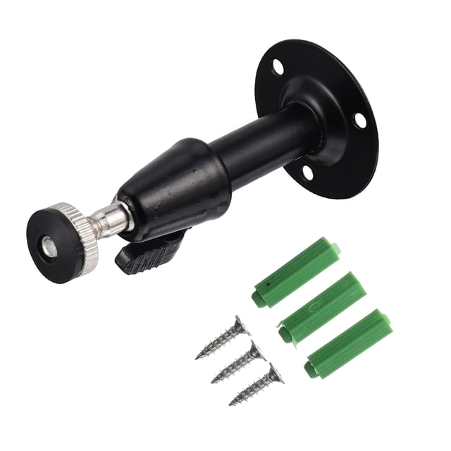 FOLOYORI 4Ud Soporte Para Cámara De Seguridad En Pared Con Movimiento De 360 En Color Negro