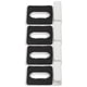 thumbnail image 3 of ColoMX 4 soportes para espejo, clips para soporte de espejo, soportes de montaje para espejo de pared, clips para soporte de espejo, soportes de acero inoxidable resistentes, 3 of 7
