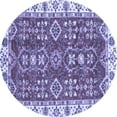 thumbnail image 1 of Ahgly Company Indoor Round Oriental Blue Traditional Area Rugs, 7' Round, 1 of 4