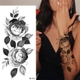 thumbnail image 1 of Pntutb Sketch Tattoos Stickers Abstract Stickers Rose Flowers, 1 of 2