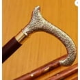 thumbnail image 2 of NAUTICALMARTUS BY Vintage Walking Stick Brass Golden Derby Head Handle with Beautiful Wooden Stick (36-inch) Walking Stick Gift, 2 of 4