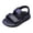 a28-Black, variant on KPOPLK Toddler Boys Double Buckle Sandals Children's Adjustable Back Strap Water Sandal Size 11.5,Black