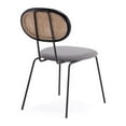 thumbnail image 4 of Manhattan Comfort Jardin 17.52" Fabric Dining Chair in Black (Set of 4), 4 of 7