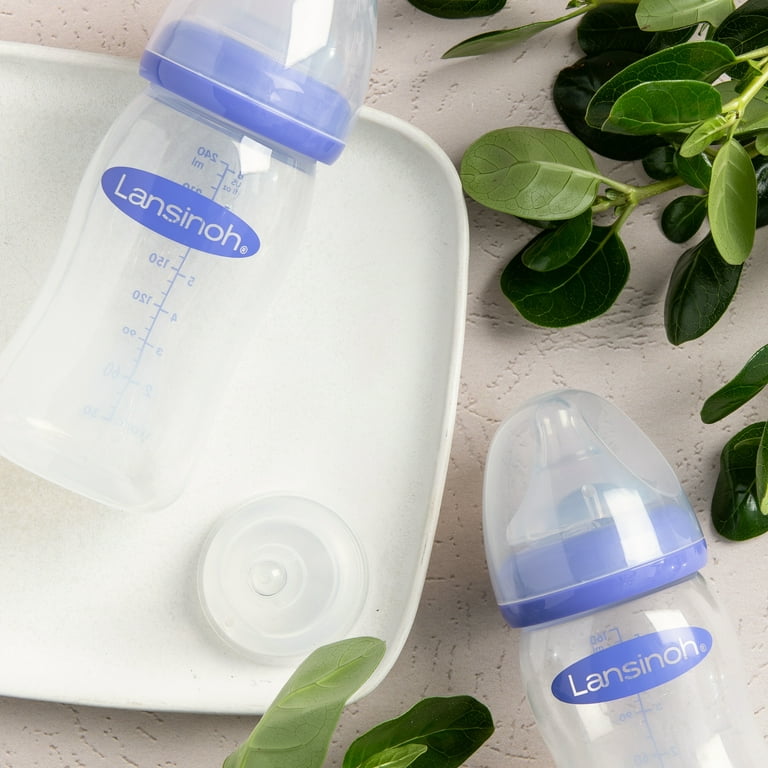 Lansinoh NaturalWave Baby Bottle Nipples, Slow Flow, 2 Count 