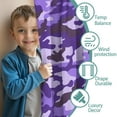 thumbnail image 3 of Blackout Kids Curtains,Purple Lilac Camo Classic Shapes Pattern Childrens Insulated Curtains Set Of 2,Bedroom Essentials,Toddler Room Decor 42"x54", 3 of 5