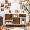 thumbnail image 2 of Costway Sideboard Storage Cabinet w/Display Shelves Doors & Drawer Modern Buffet, 2 of 10