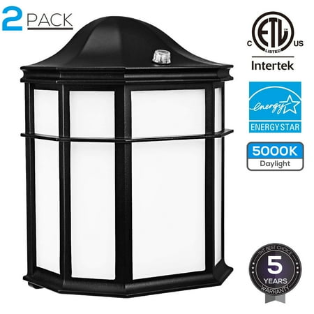 LEONLITE 2 Pack Outdoor Exterior Wall Lantern Light ... LEONLITE 2 Pack Outdoor Exterior Wall Lantern Light ... on Exterior Wall Sconce Light Fixtures id=84849
