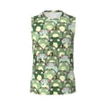 thumbnail image 6 of Lsque Cute Frog Print Men's Cotton Blend Sleeveless Muscle Shirts (S-3XL)- Moisture Wicking, Odor Protection, UPF 30+,Small, 6 of 8