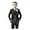 Black, variant on Mosedou 3pcs Boys Tweed Herringbone Suits Slim Fit Suits for Boys Tuxedo Jacket Vest Pants Set Formal Wedding matching