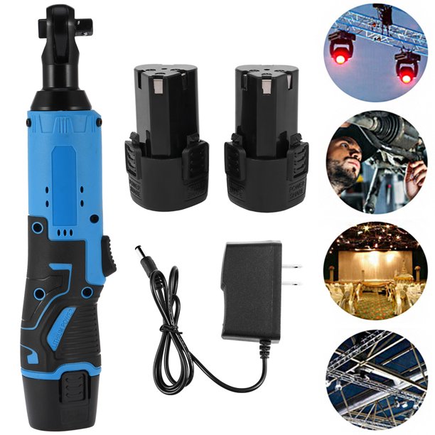 3/8�� 12V 90° 65Nm Electric Cordless Right Ratchet Angle Wrench Tool