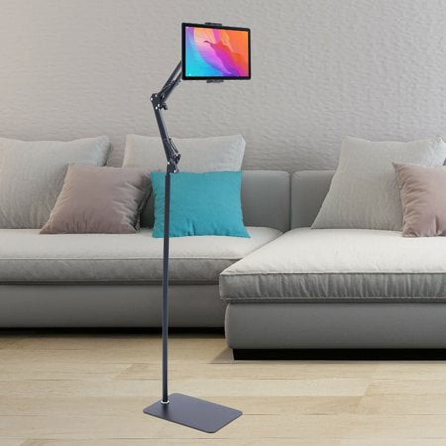 135cm 360° Rotation Phone Tablet Floor Stand Holder Adjustable Height Flexible